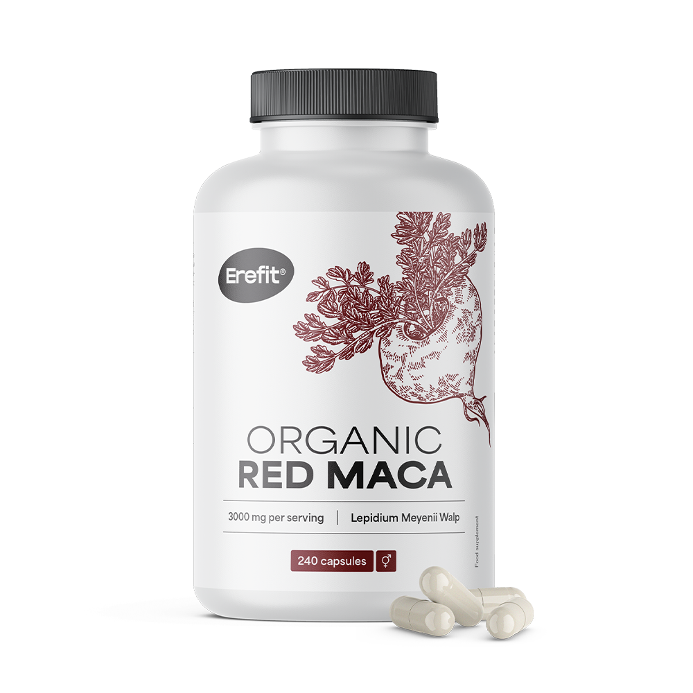 BIO Czerwona maca 3000 mg z naturalną witaminą C.