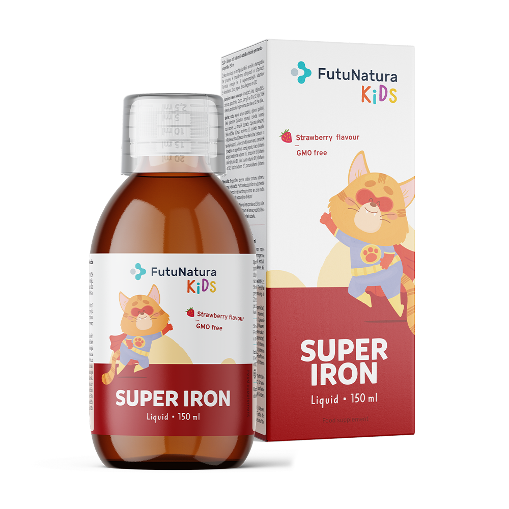 Super Iron: Żelazo + witaminy B, syrop dla dzieci.