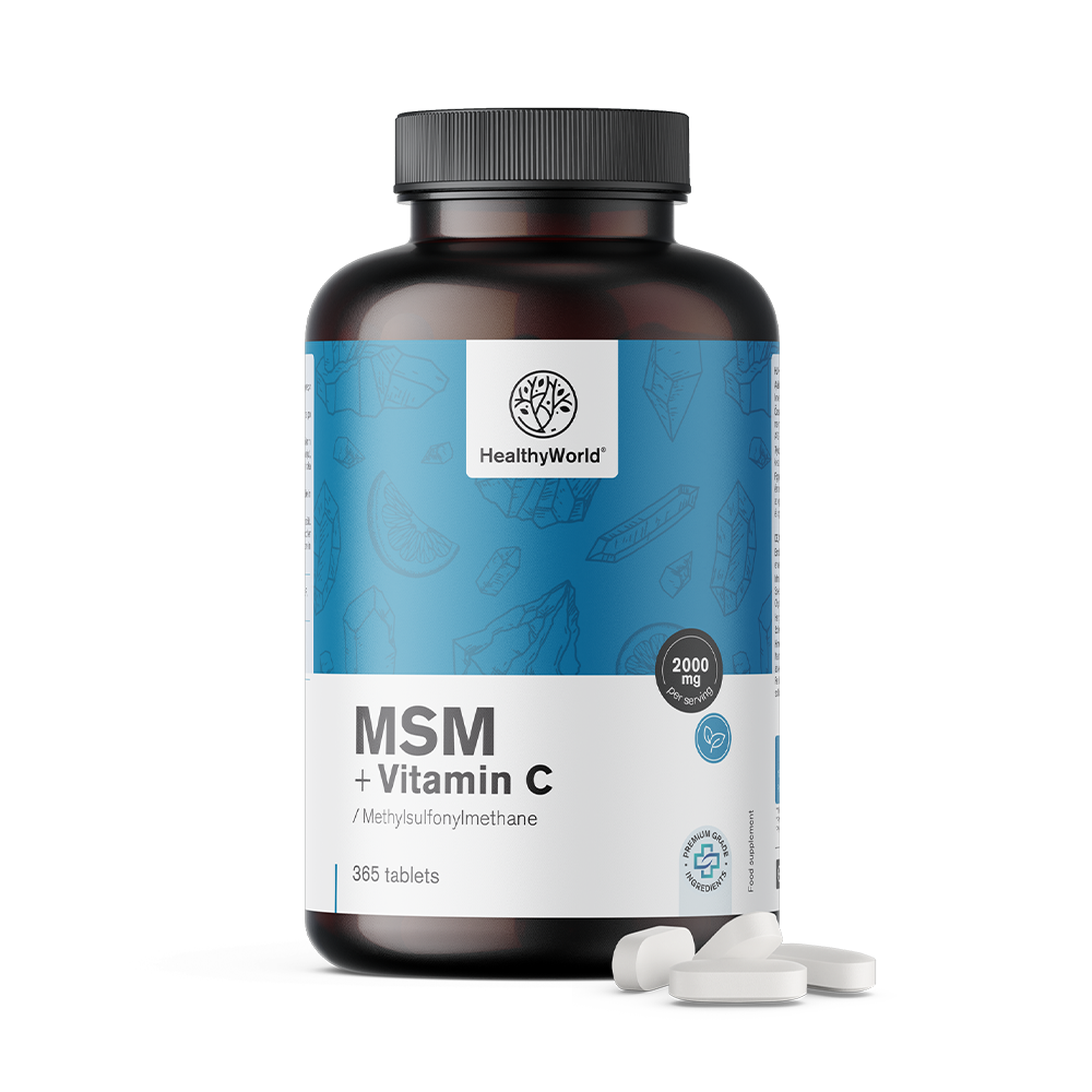 MSM 2000 mg - z witaminą C