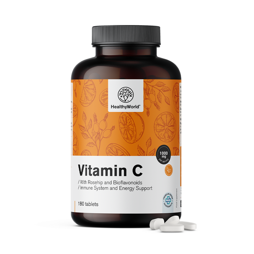 Witamina C 1000 mg - z dziką różą i bioflawonoidami