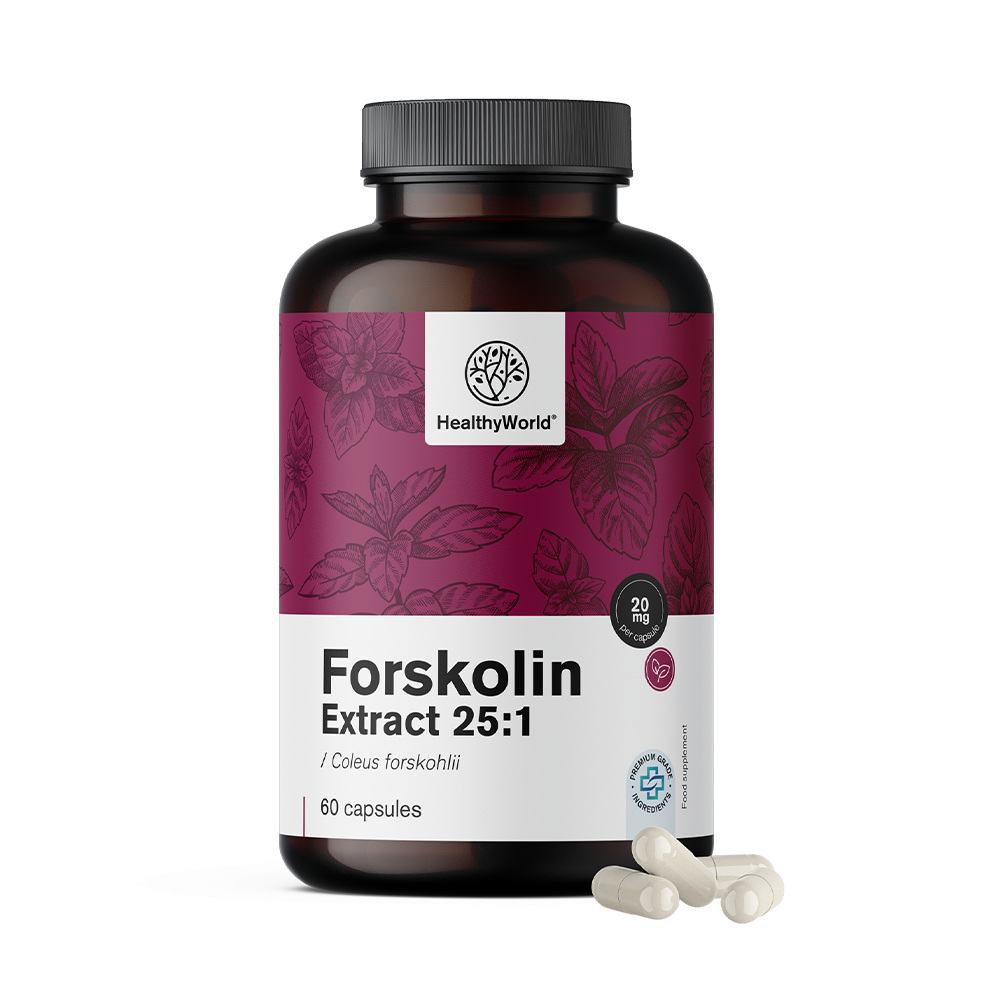 Forskolina - z ekstraktu pokrzywy indyjskiej 20 mg