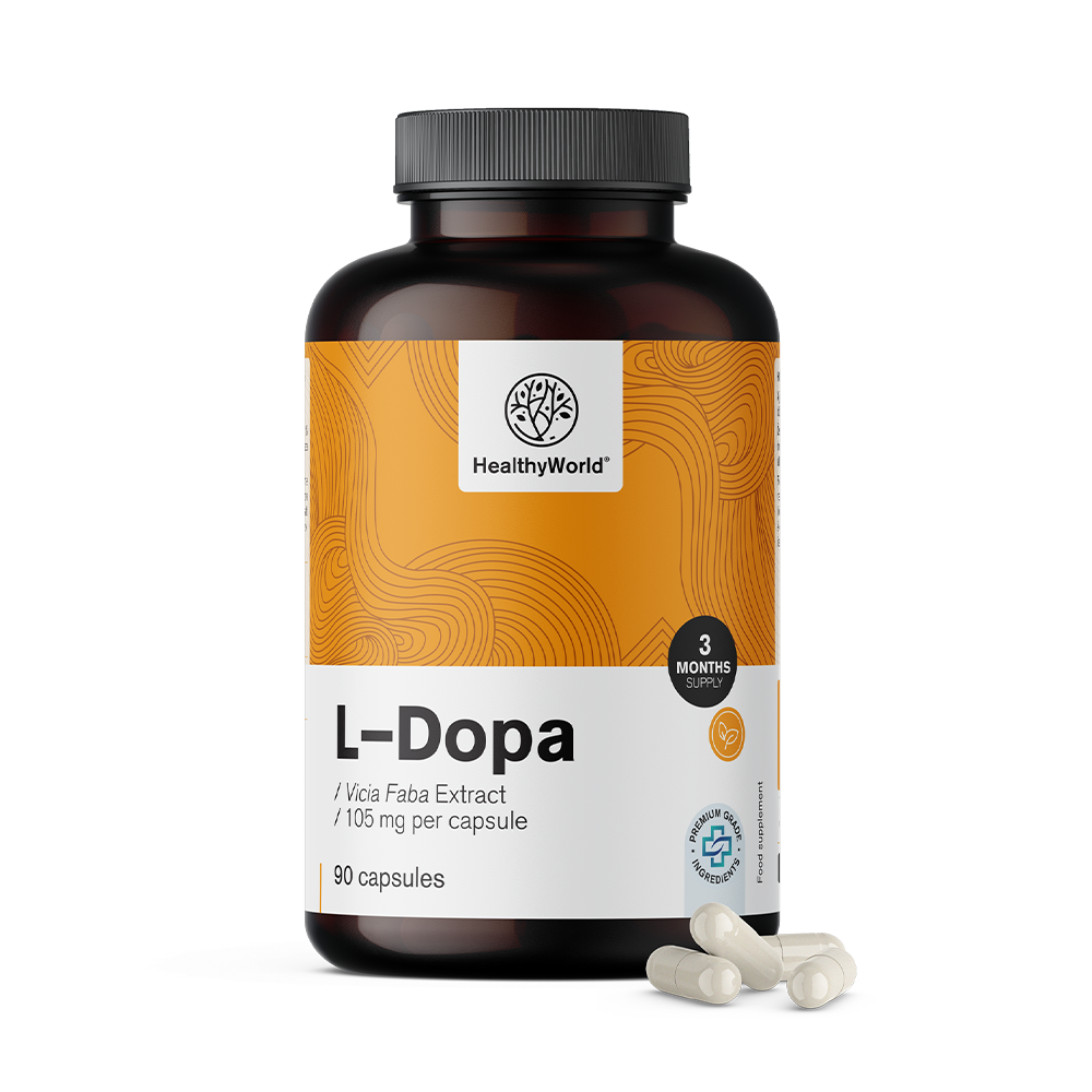 L-dopa 105 mg - z ekstraktu z bobu