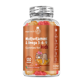 Multiwitaminy i omega 3-6-9 dla dzieci, 120 żelek