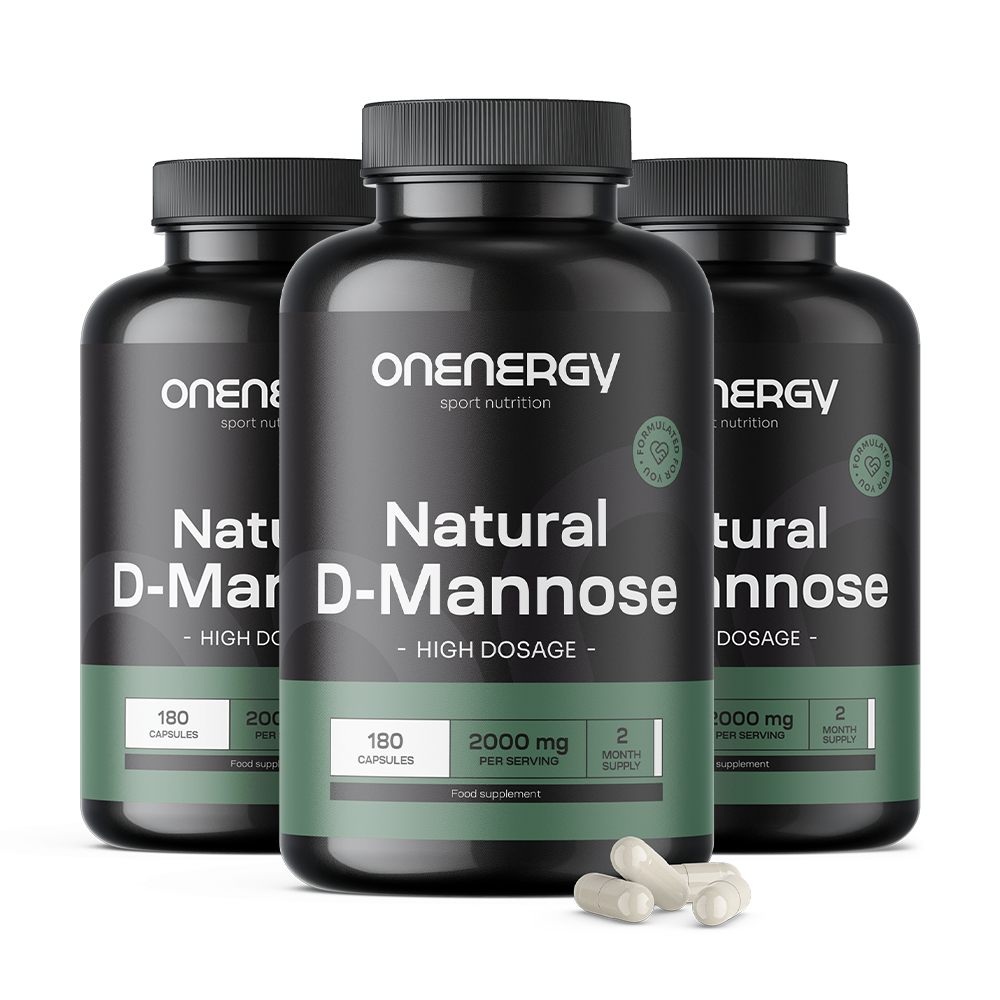 3x Naturalna D-mannoza 2000 mg